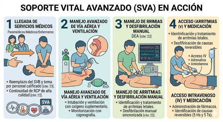 Posición del rescatador detrás de la víctima para Heimlich