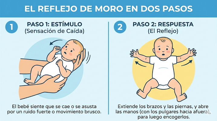 Reflejo de Moro en dos pasos